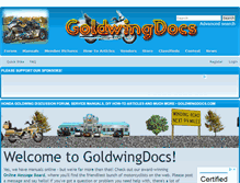 Tablet Screenshot of goldwingdocs.com